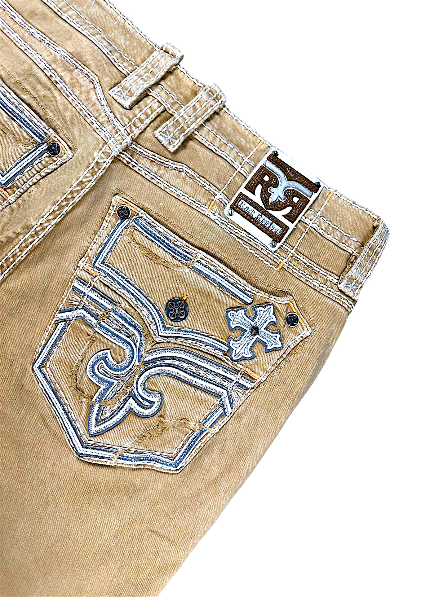 Vintage Rock Revival Y2K Straight Leg Jeans (M)