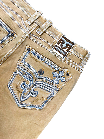Vintage Rock Revival Y2K Straight Leg Jeans (M)