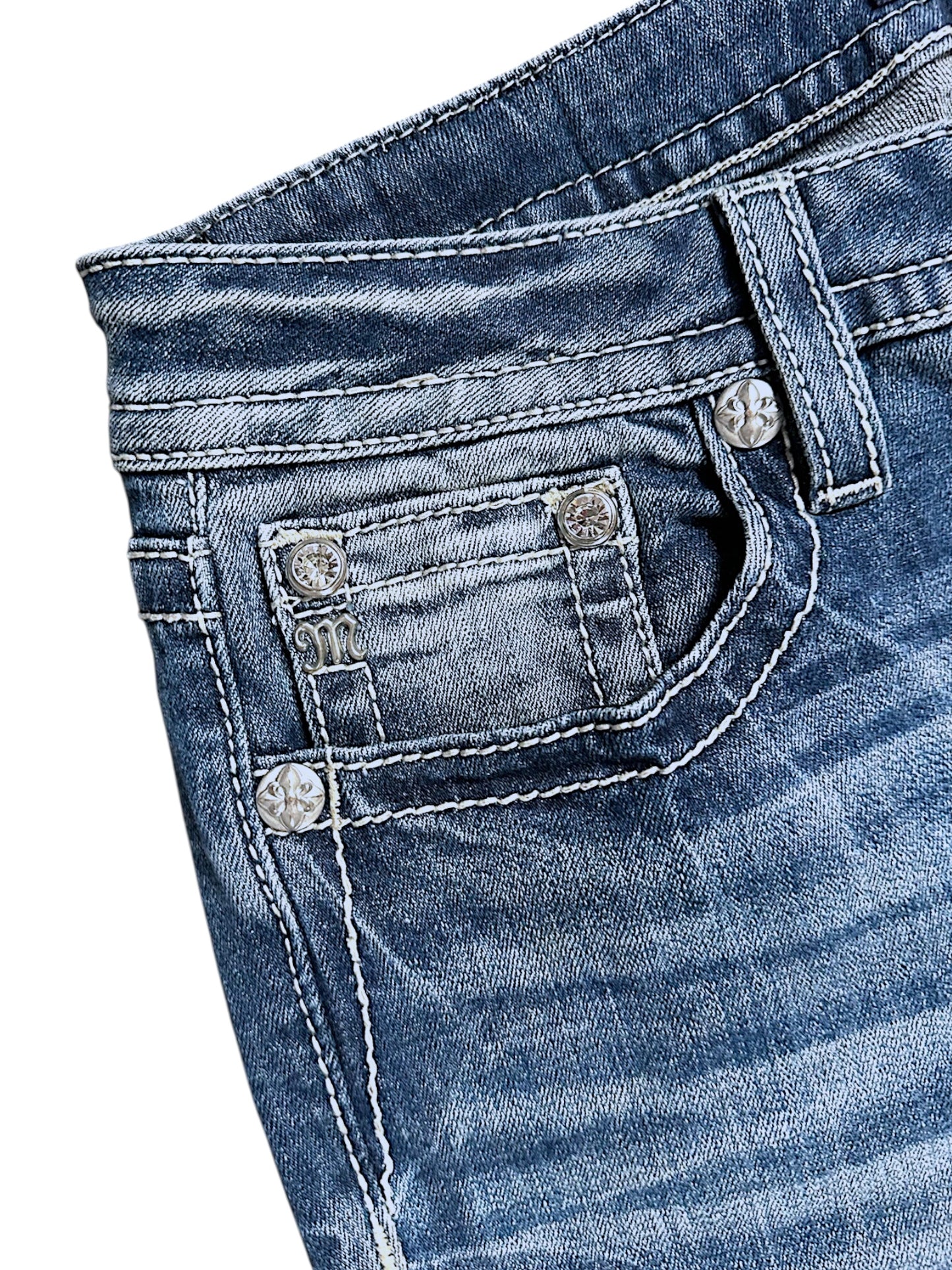 Vintage Miss Me Y2K Low Waist Bootcut / Flared Damenjeans (L)