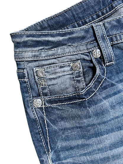 Vintage Miss Me Y2K Low Waist Bootcut / Flared Damenjeans (L)