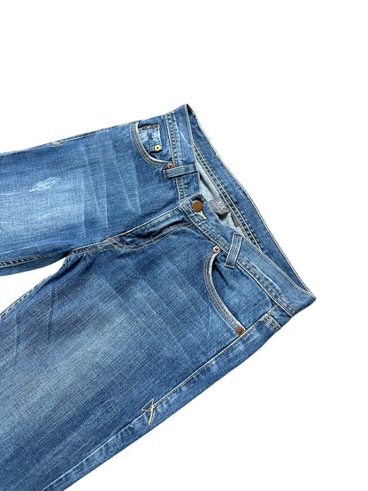 Vintage Armani Y2K Flared Jeans (M) – Detailaufnahme 1