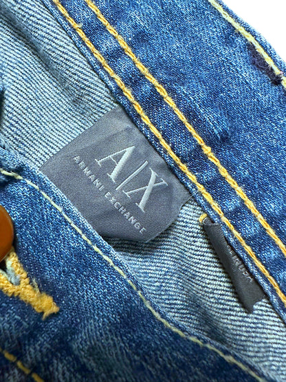 Vintage Armani Y2K Flared Jeans (M) – Detailaufnahme 2