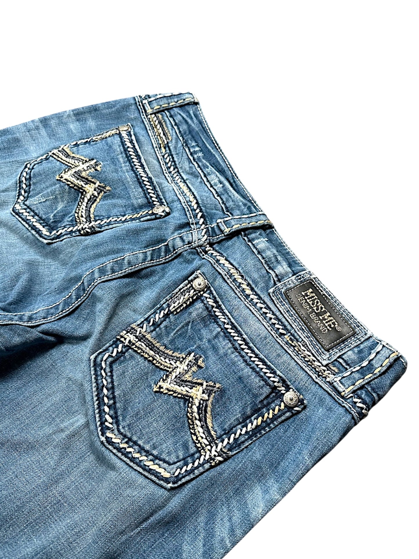 Vintage Miss Me Y2K Low Waist Bootcut / Flared Damenjeans (L)
