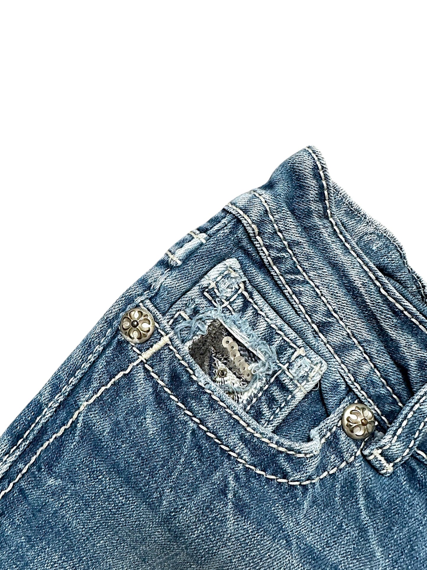 Vintage Miss Me Y2K Low Waist Bootcut / Flared Damenjeans (S)