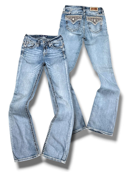 Vintage Miss Me Y2K Bootcut Damenjeans (M)