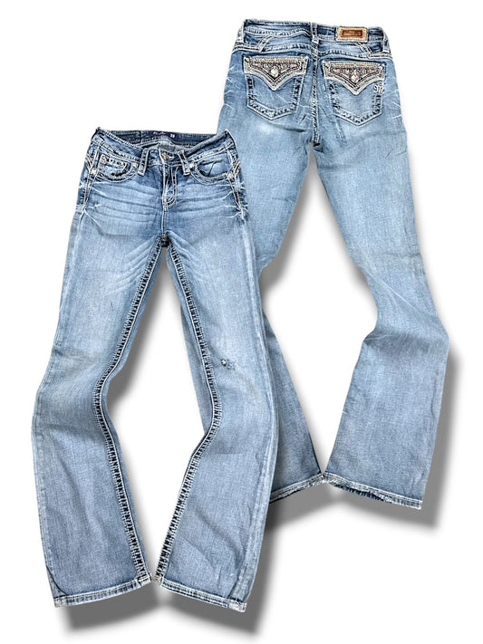 Vintage Miss Me Y2K Bootcut Damenjeans (M)