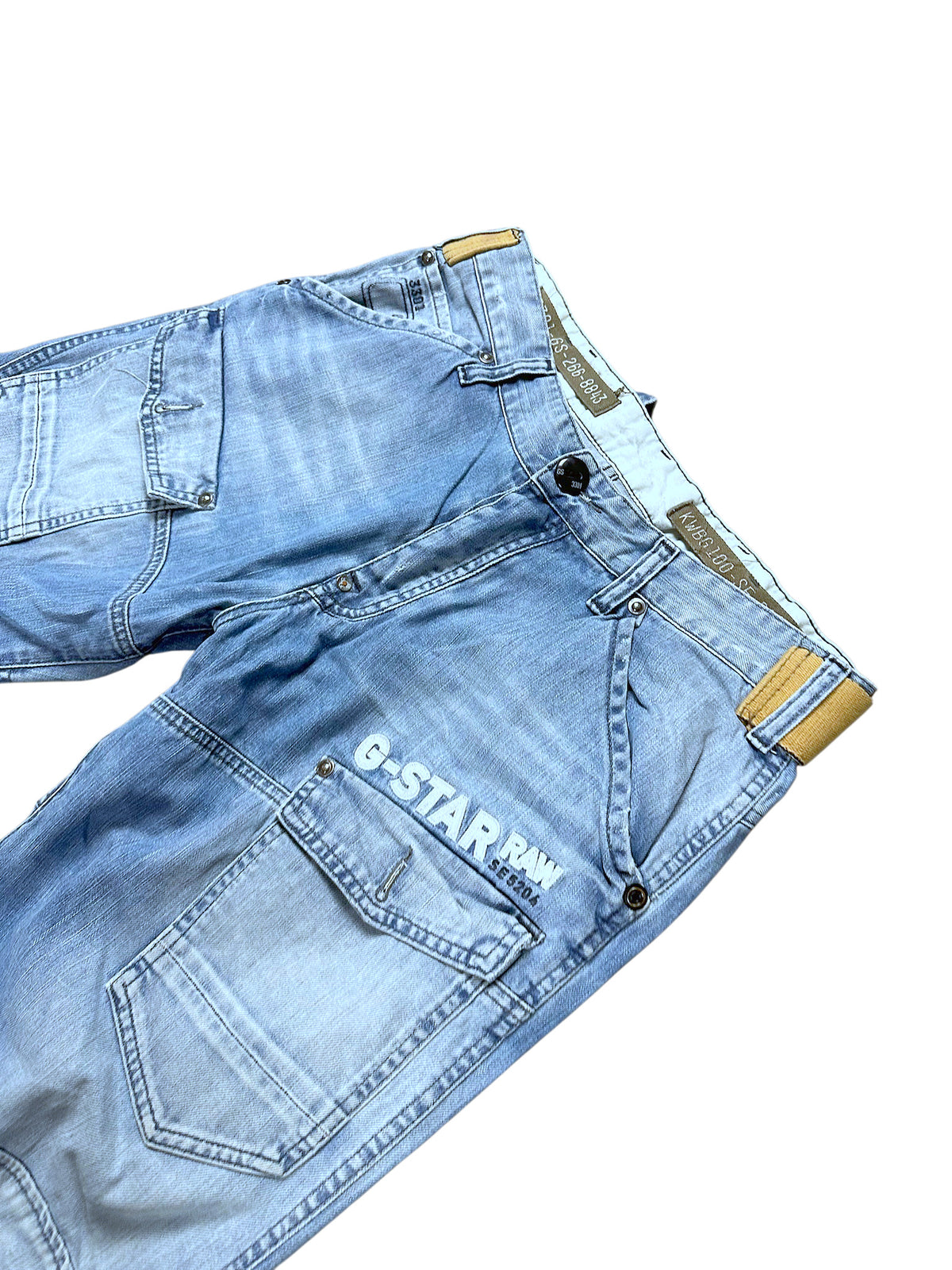 Vintage G-Star Y2K Baggy/Flared Jeans (M) – Detailaufnahme 1