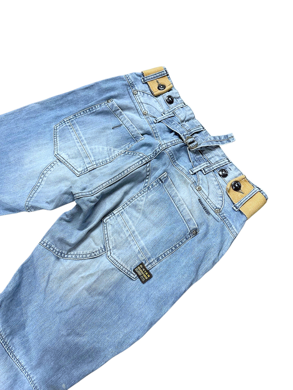 Vintage G-Star Y2K Baggy/Flared Jeans (M) – Detailaufnahme 3