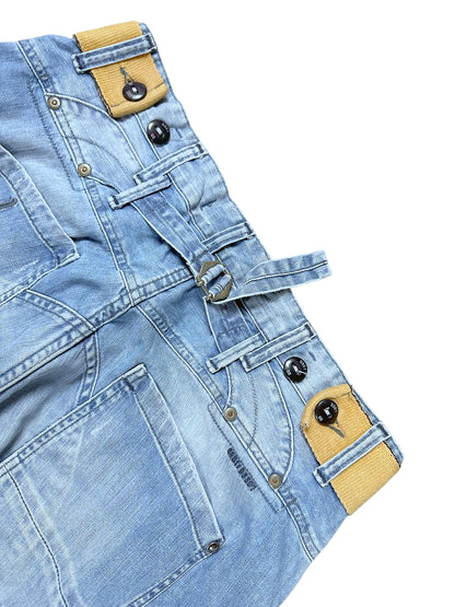 Vintage G-Star Y2K Baggy/Flared Jeans (M) – Detailaufnahme 4