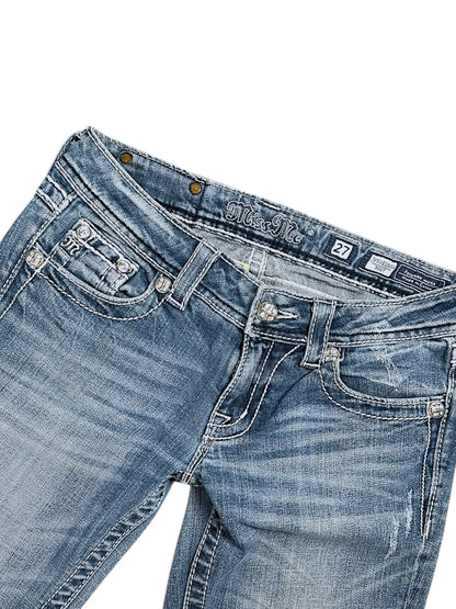 Vintage Miss Me y2k low waist Bootcut Damenjeans (S)