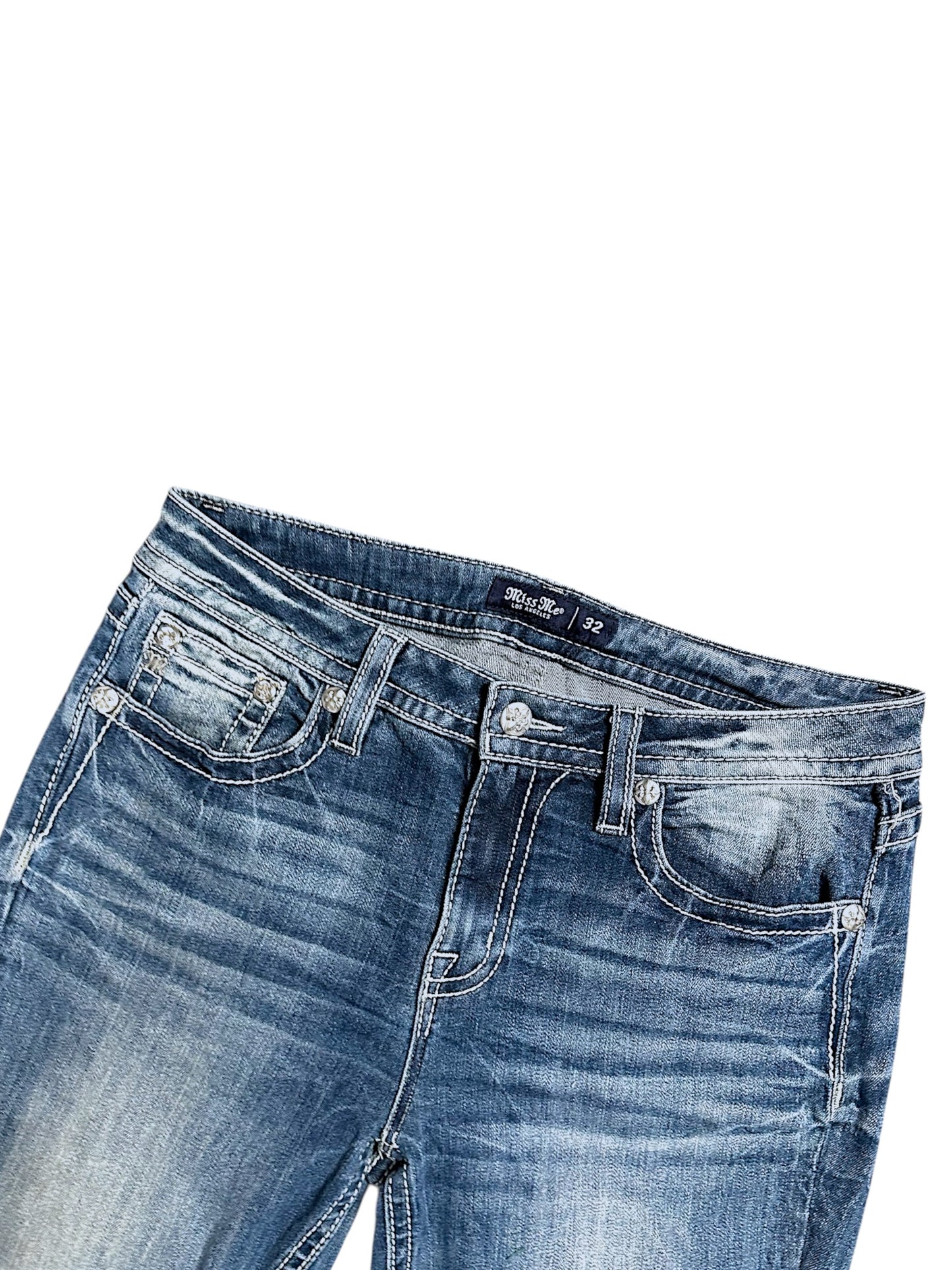 Vintage Miss Me Y2K Low Waist Bootcut / Flared Damenjeans (L)