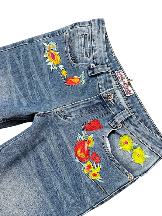 Vintage Japan Style Y2K Flared Damenjeans (M)