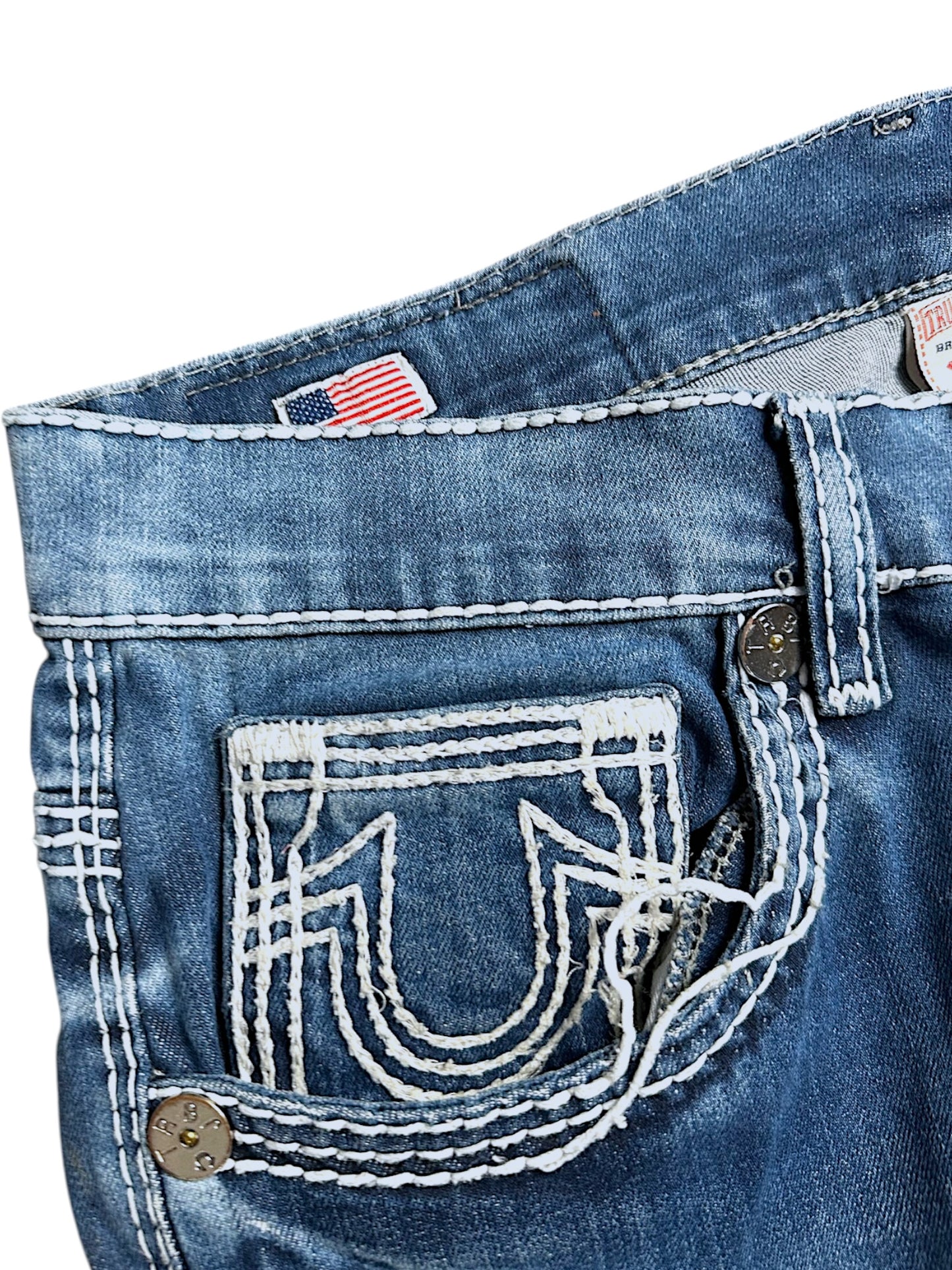 Vintage True Religion y2k Straight Leg Jeans (L)