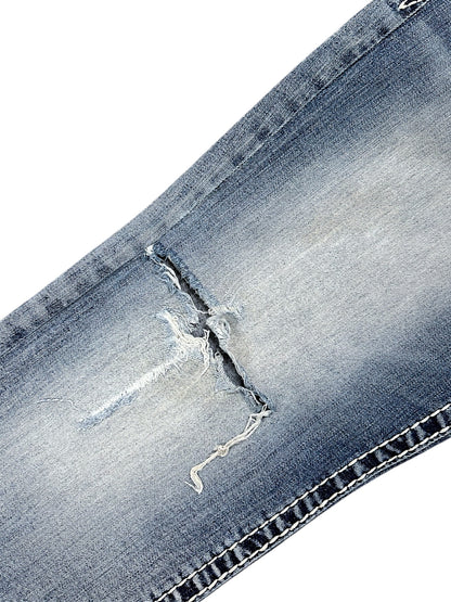 Vintage Rock Revival Y2K Baggy Jeans (L)