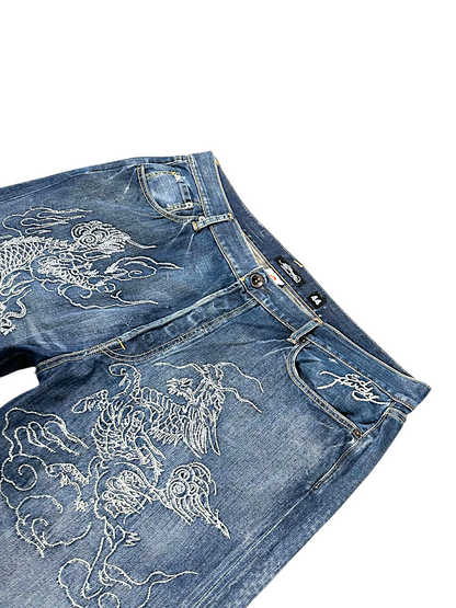 Vintage Ed Hardy Y2K Baggy Jeans (XXL)