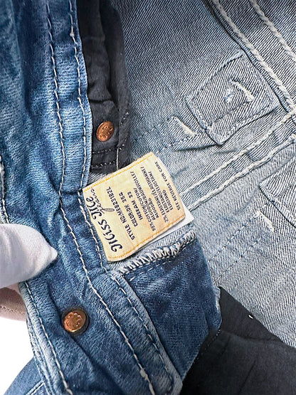 Vintage Miss Me Y2K Low Waist Bootcut Damenjeans (S)