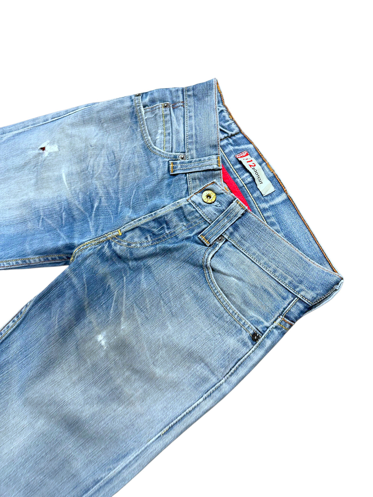 Vintage Levis Y2K Flared Jeans „512 Bootcut“ (S) – Detailaufnahme 1