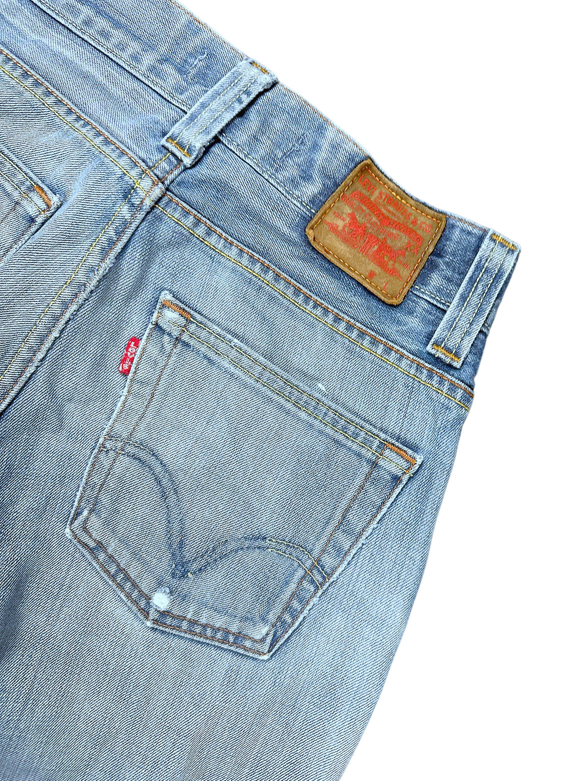 Vintage Levis Y2K Flared Jeans „512 Bootcut“ (S) – Detailaufnahme 4