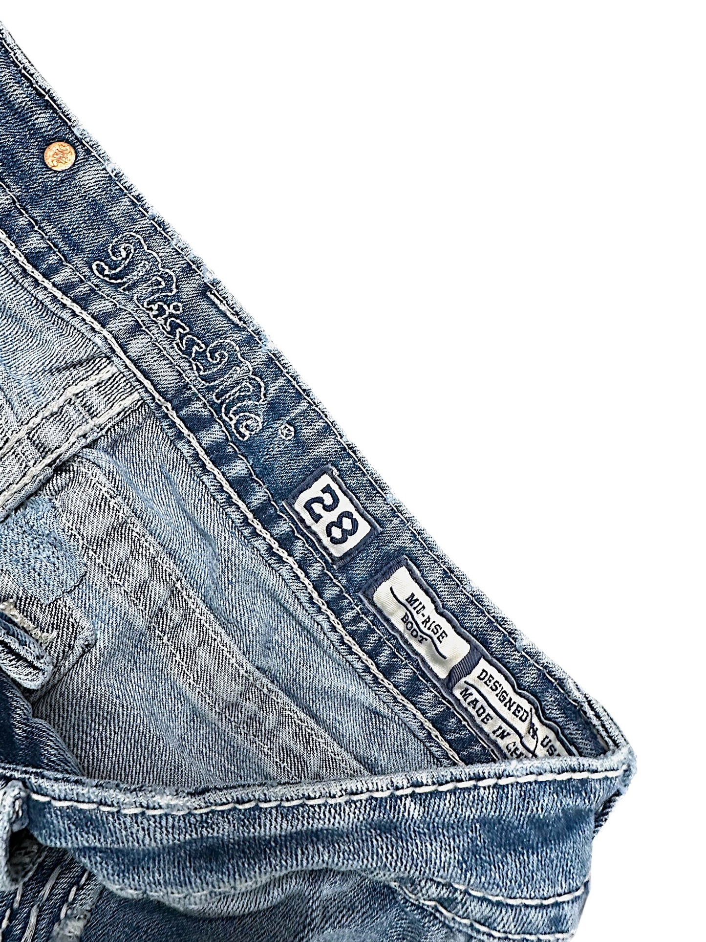 Vintage Miss Me Y2K Mid Rise Bootcut / Flared Damenjeans (L)
