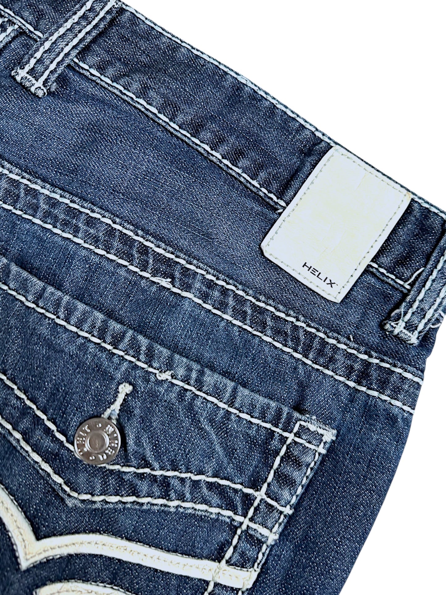 Vintage Helix Y2K Low Waist Bootcut / Flared Damenjeans (XL)