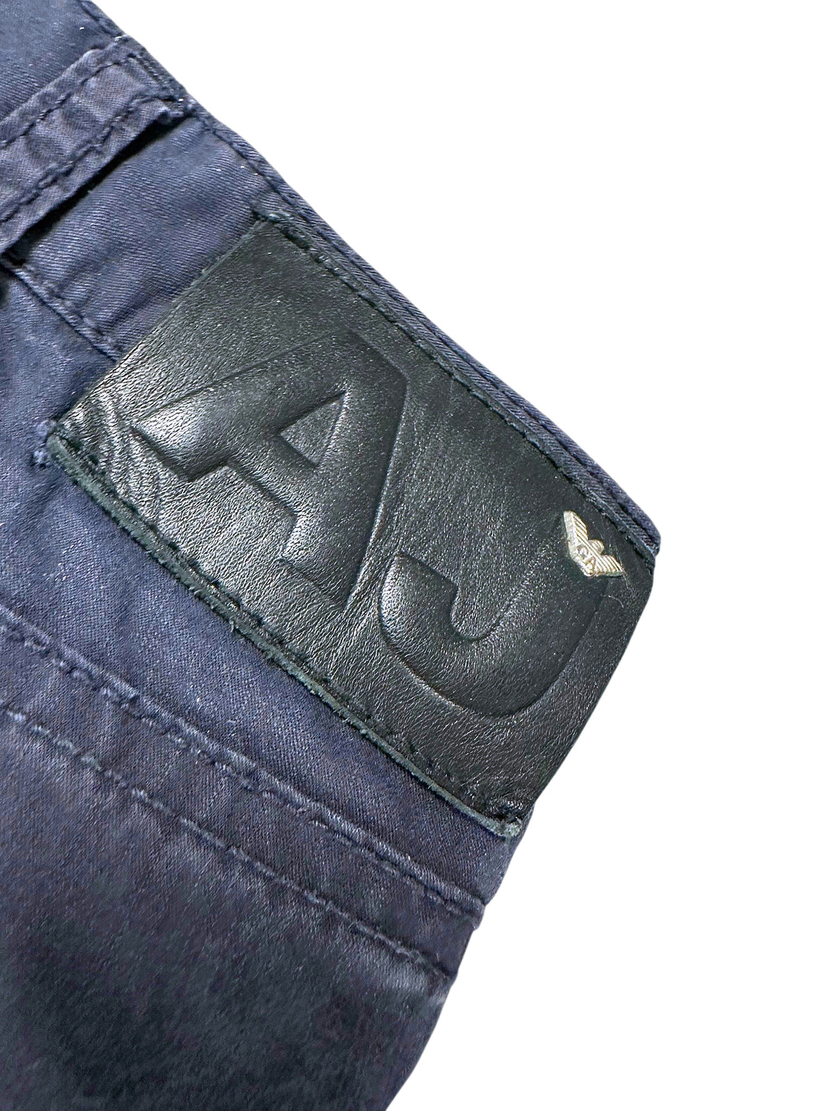 Vintage Armani Straight Leg 5-Pocket Hose (XL) – Detailaufnahme 4
