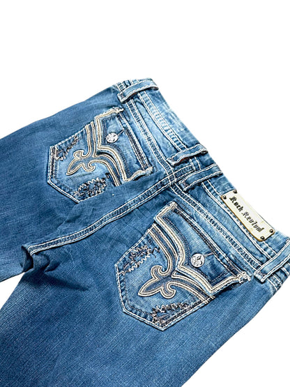Vintage Rock Revival Y2K Baggy Jeans (L)