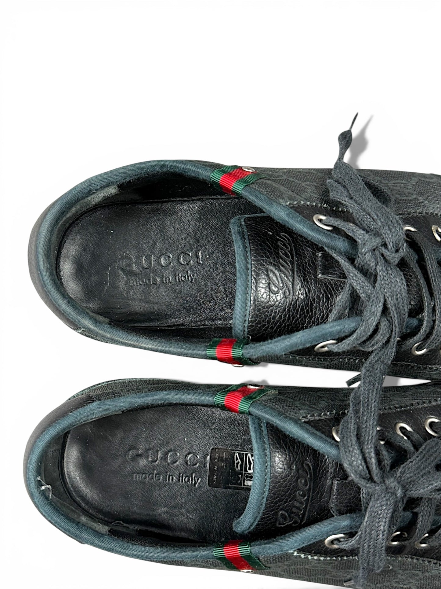 Vintage Gucci Canvas Low-Top Schuhe (42)