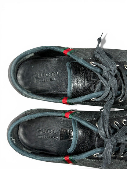 Vintage Gucci Canvas Low-Top Schuhe (42)