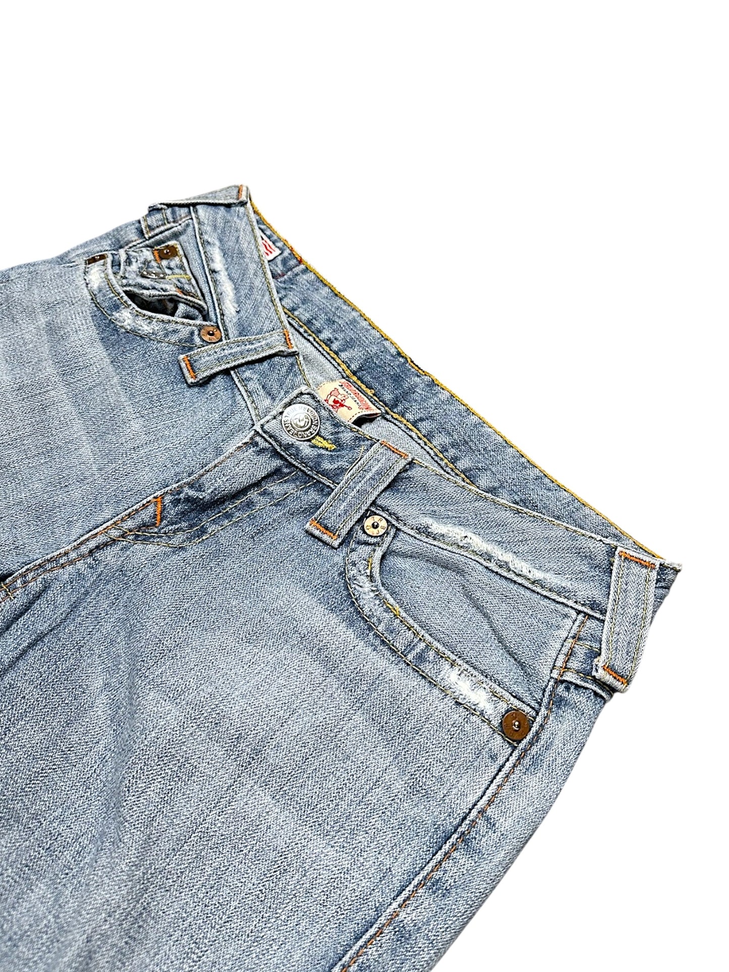 Vintage True Religion Y2K Low Waist Flared Damenjeans (M)