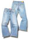 Vintage Levi’s Flared Damenjeans „LOWFLARE 519“ (M)
