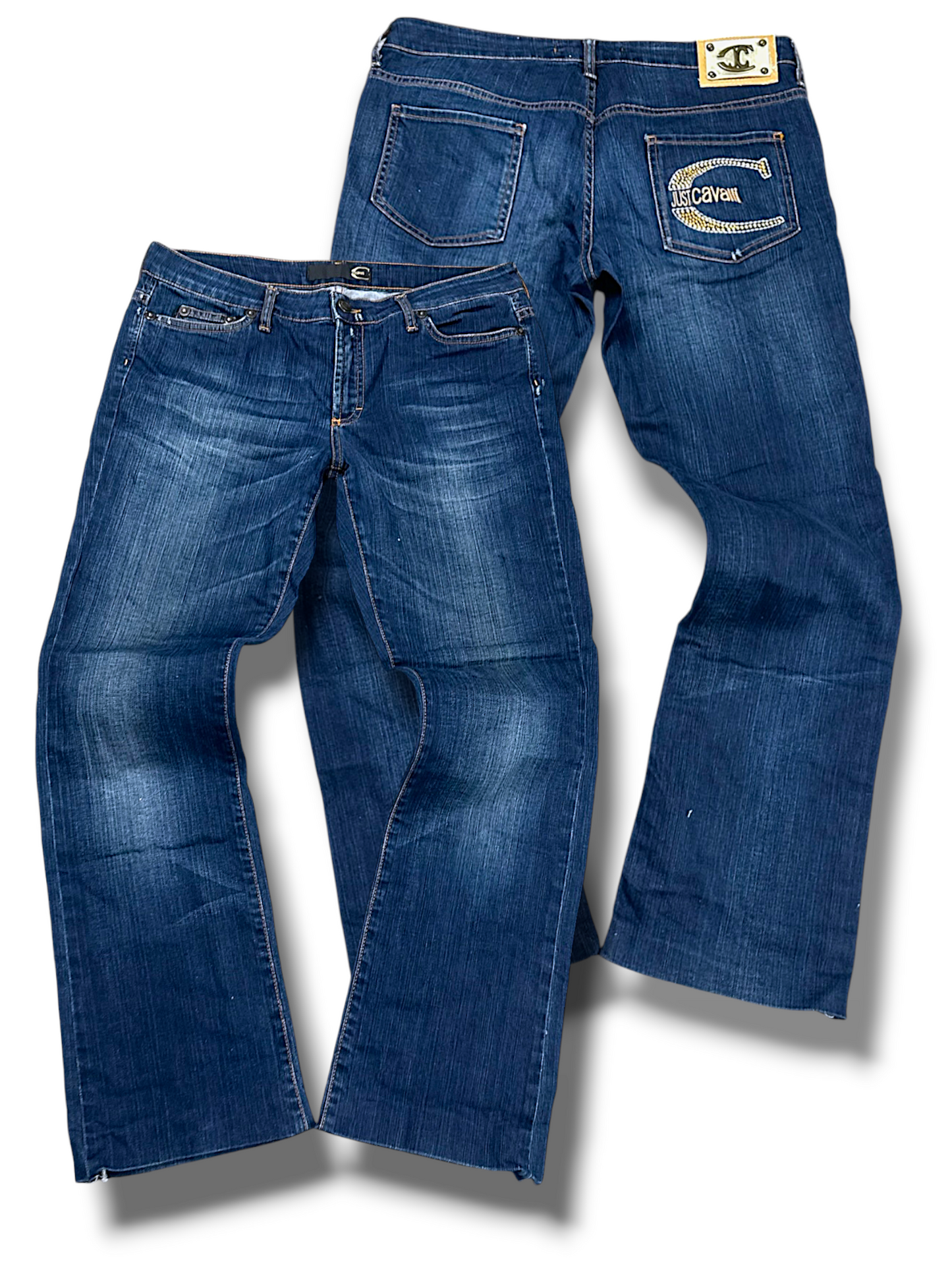 Vintage Cavalli Y2K Straight Leg Damenjeans (M)