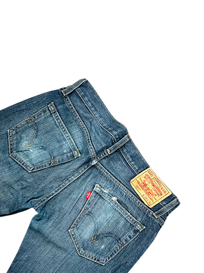 Vintage Levi’s Bootcut / Flared Damenjeans „527 LOW BOOT CUT“ (M)