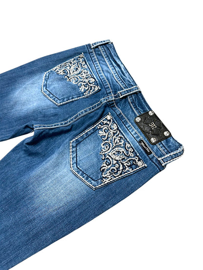 Vintage Miss Me Y2K Straight Leg Damenjeans (M)