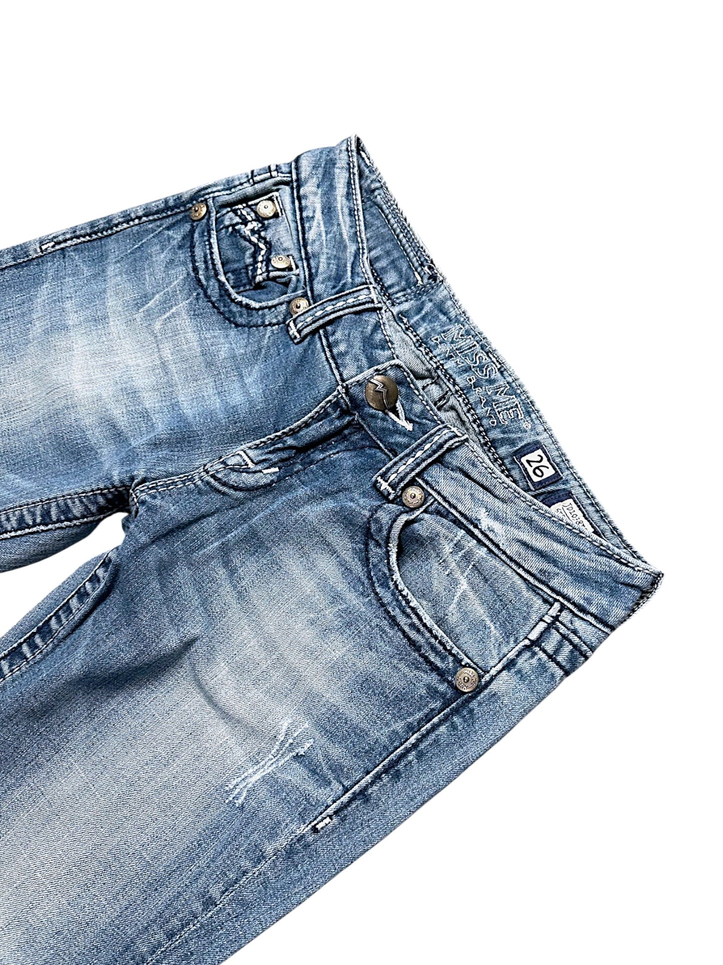 Vintage Miss Me Y2K Low Waist Bootcut / Flared Damenjeans (M)