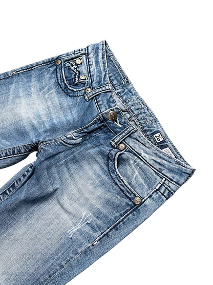 Vintage Miss Me Y2K Low Waist Bootcut / Flared Damenjeans (M)