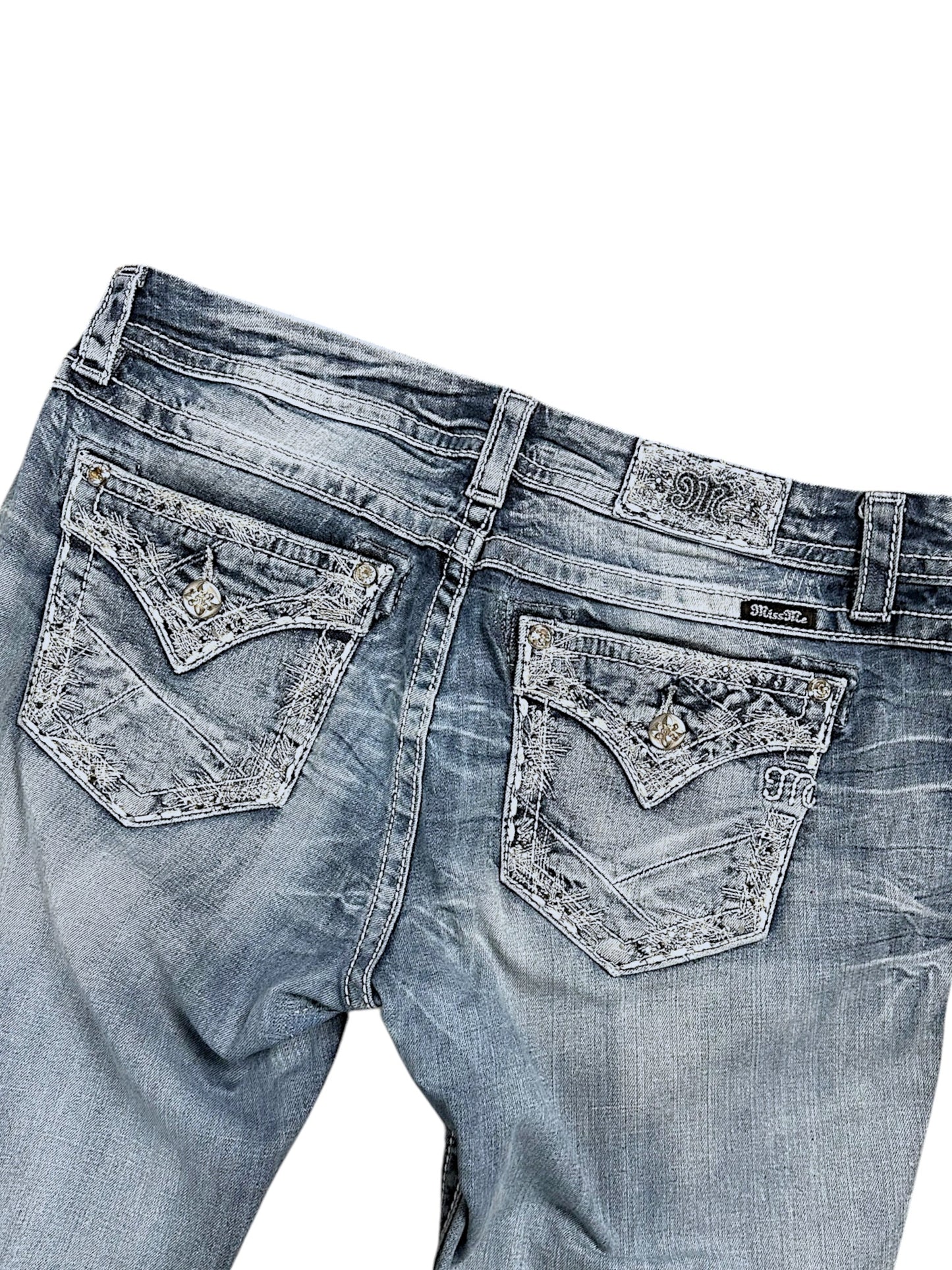 Vintage Miss Me y2k low waist Bootcut Damenjeans (L)