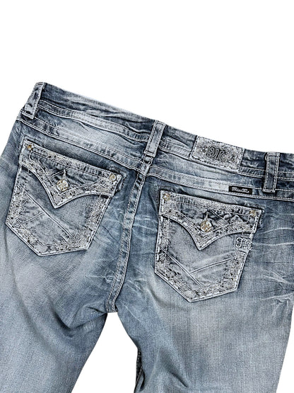 Vintage Miss Me y2k low waist Bootcut Damenjeans (L)