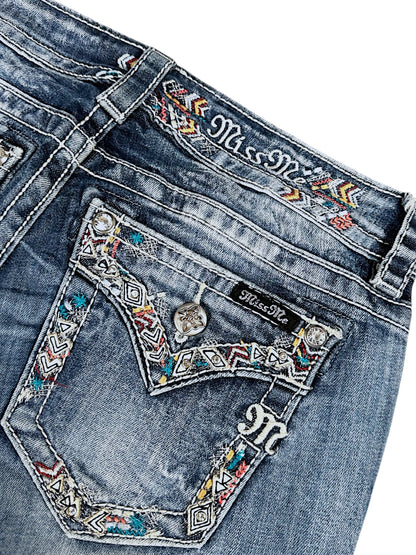 Vintage Miss Me Y2K Low Waist Bootcut / Flared Damenjeans (M)
