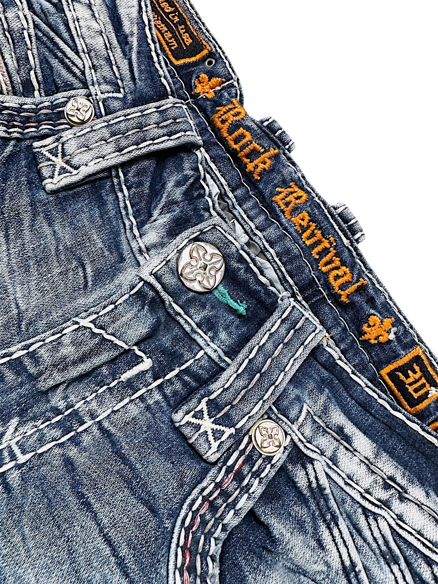 Vintage Rock Revival Y2K Straight Leg Jeans (S)