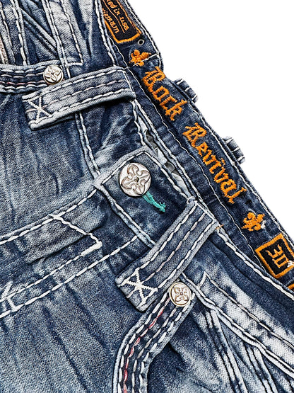 Vintage Rock Revival Y2K Straight Leg Jeans (S)