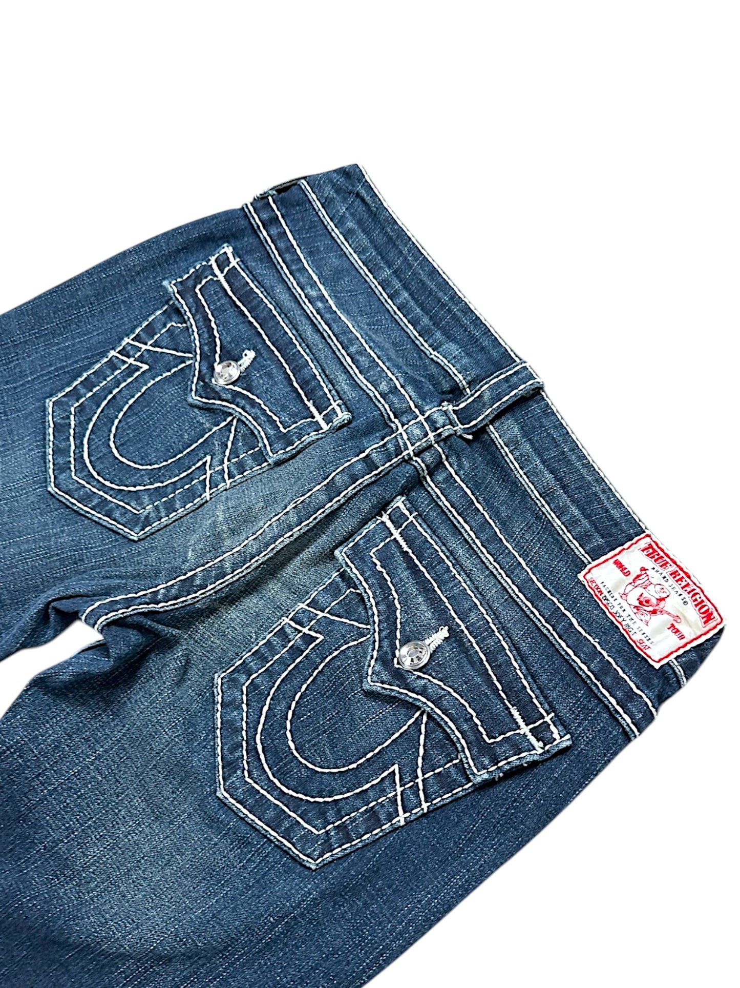Vintage True Religion Y2K Low Waist Bootcut / Flared Damenjeans ( )