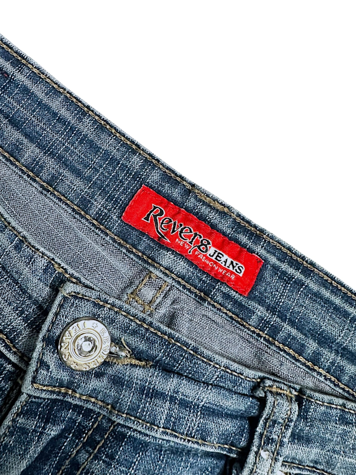 Vintage Revers Y2K Low Waist Bootcut / Flared Damenjeans (M)