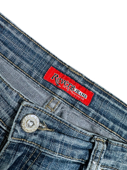 Vintage Revers Y2K Low Waist Bootcut / Flared Damenjeans (M)