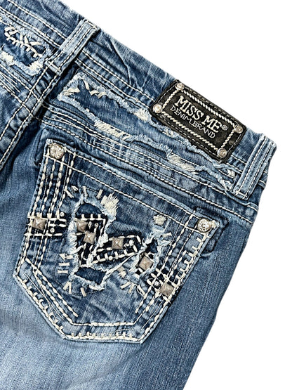 Vintage Miss Me Y2K Low Waist Bootcut / Flared Damenjeans (M)