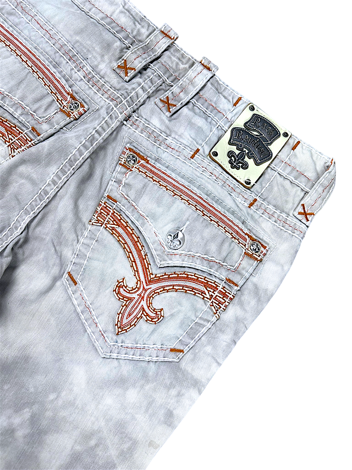 Vintage Rock Revival Y2K Straight Leg Jeans (XL)