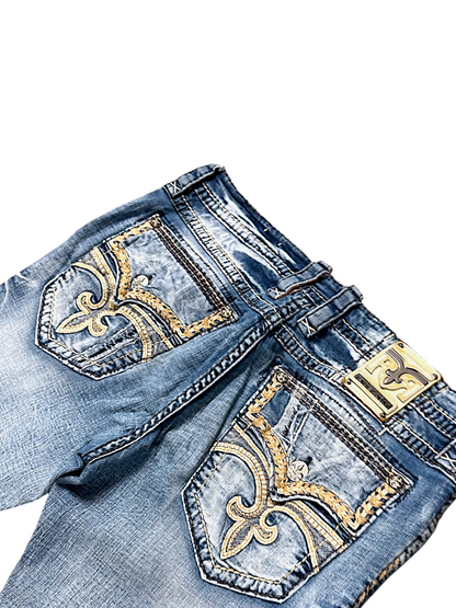 Vintage Rock Revival Y2K Straight Leg Jeans (S)