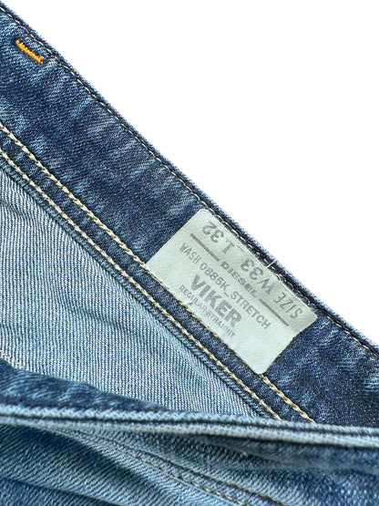 Vintage Diesel Y2K Straight Leg Jeans „Viker“ (S) – Detailaufnahme 3