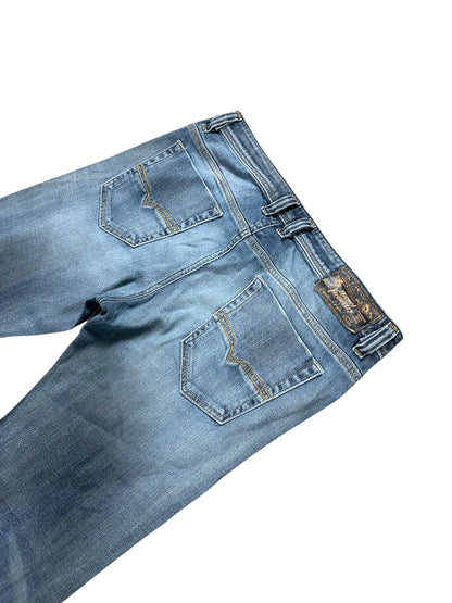 Vintage Diesel Y2K Straight Leg Jeans „Viker“ (S) – Detailaufnahme 4