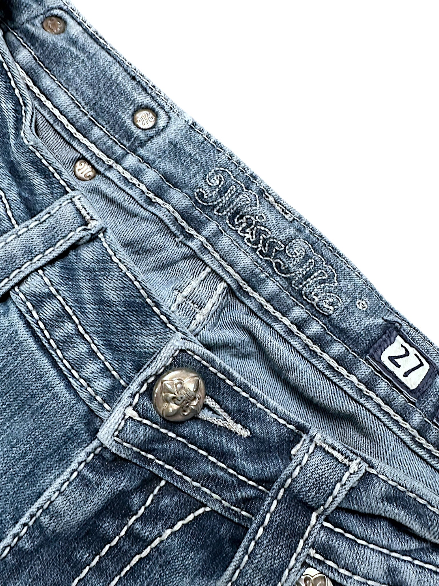 Vintage Miss Me Y2K Low Waist Bootcut / Flared Damenjeans (M)