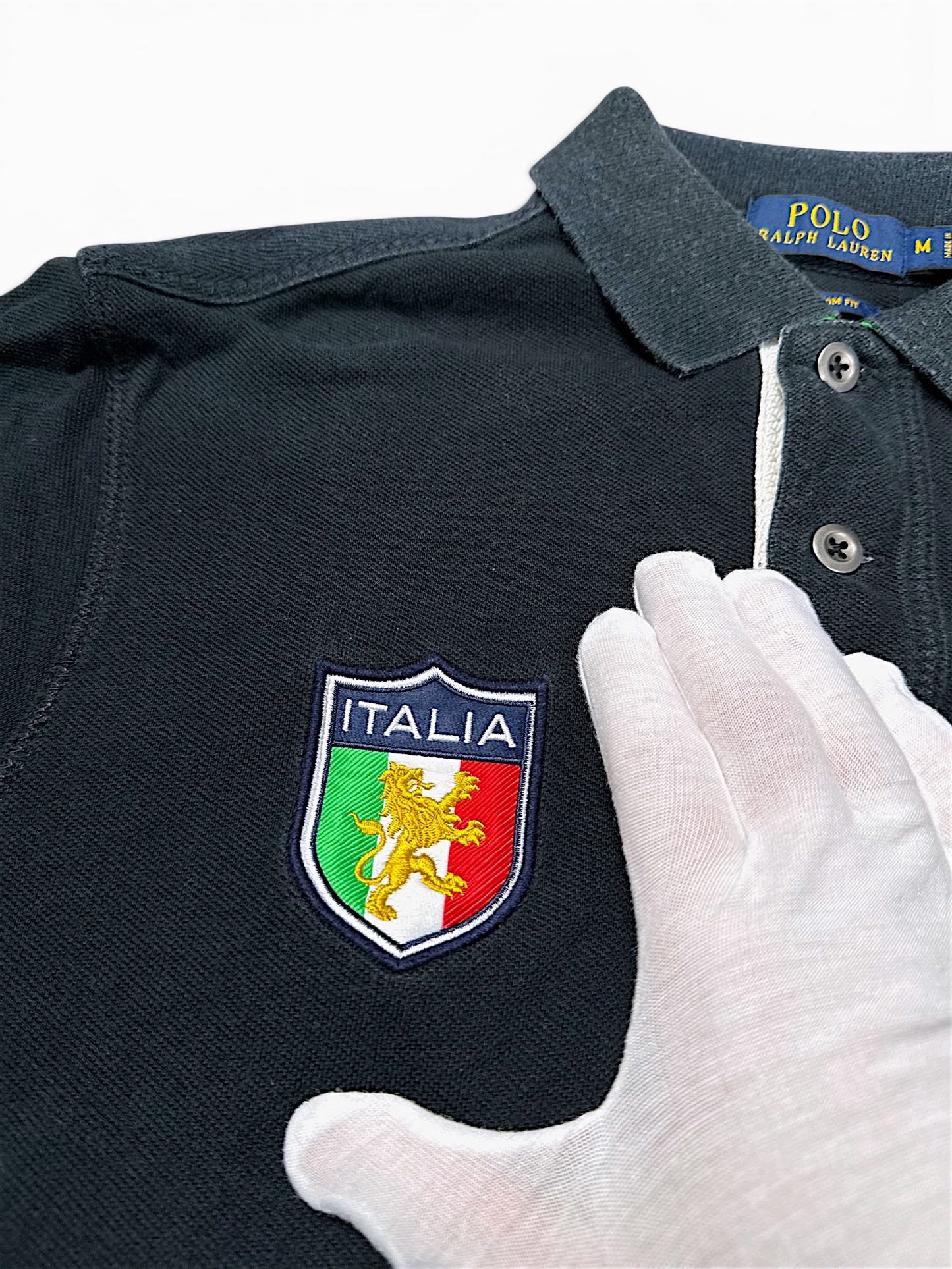 Vintage Ralph Lauren Y2K „Big Pony“ Italia Polo (M)